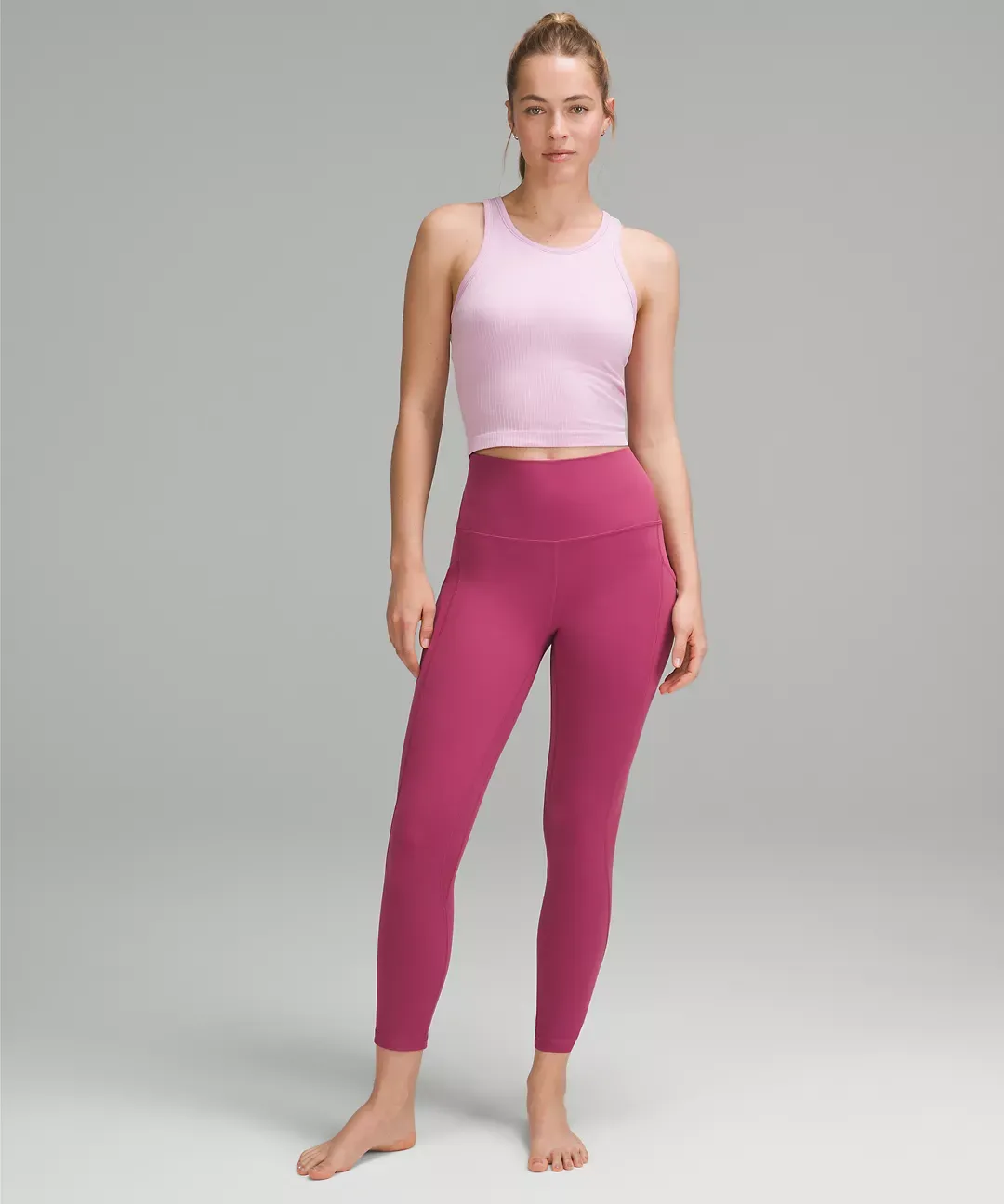 lululemon Ebb to Street Cropped Racerback Tank Top Light Support, B/C Cup