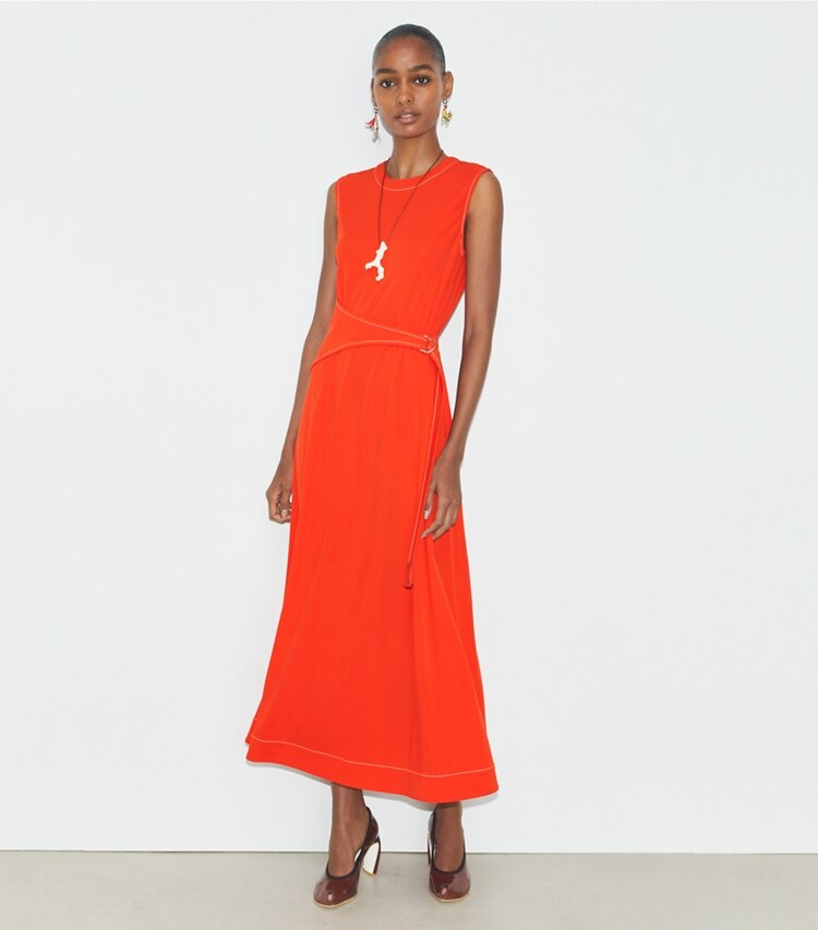 Belted Jersey Dress