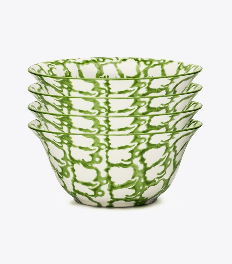 Spongeware Small Bowl, Set of 4