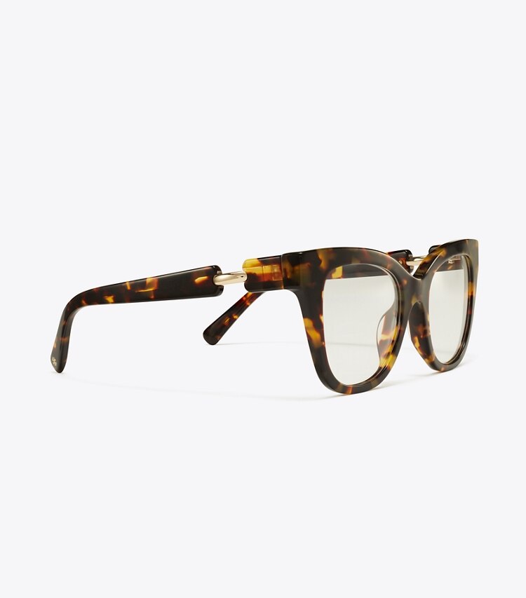 Pierced Oversized Cat-Eye Eyeglasses