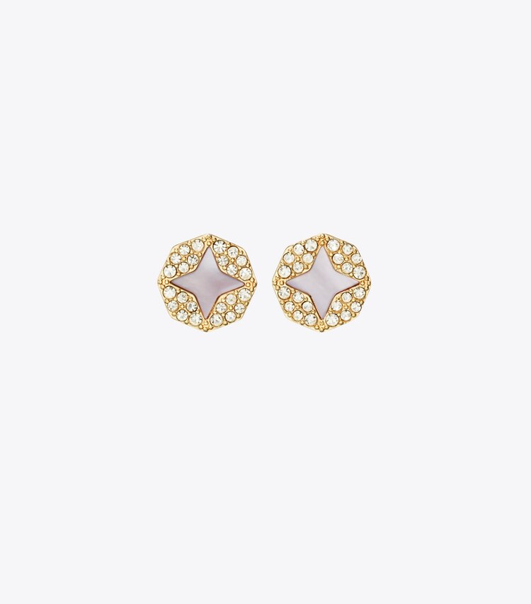 Forget Me Not Pavé Stud Earring