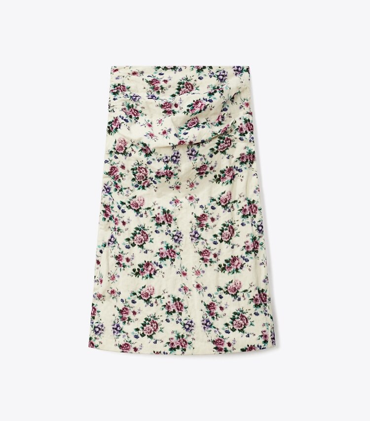 Printed Cotton Velvet Skirt