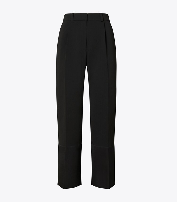 Cropped Crepe Pant