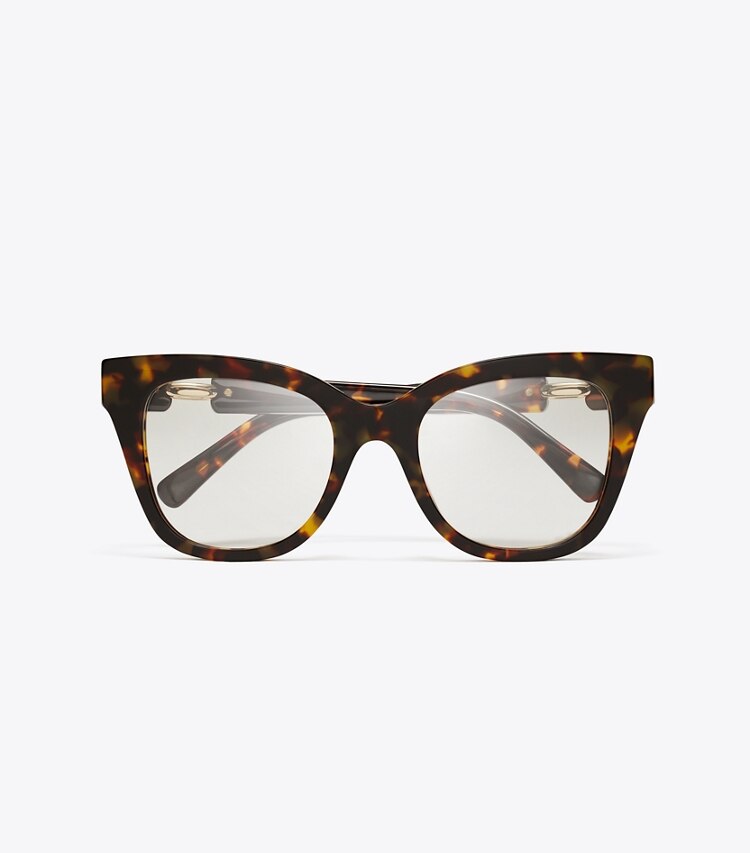 Pierced Oversized Cat-Eye Eyeglasses