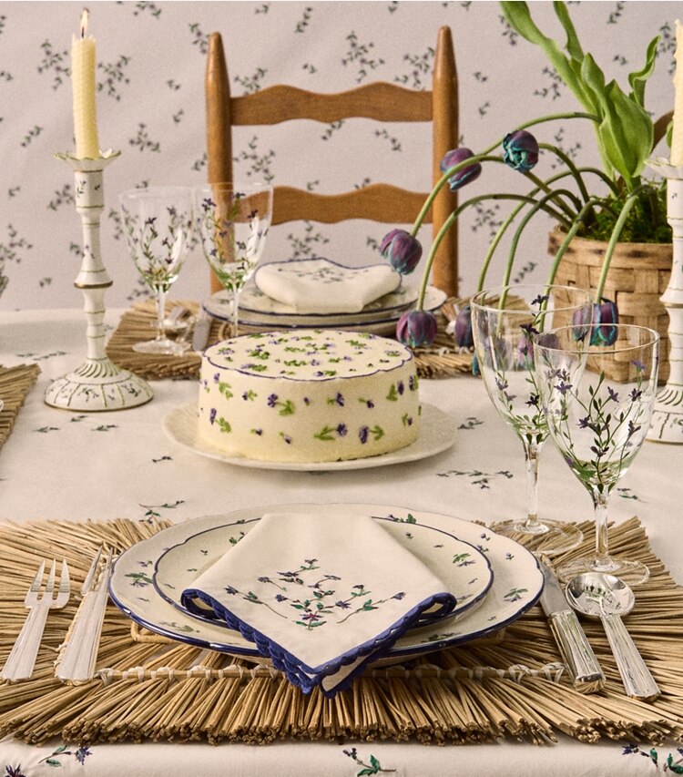 Jolie Fleur Wine Glass, Set of 2