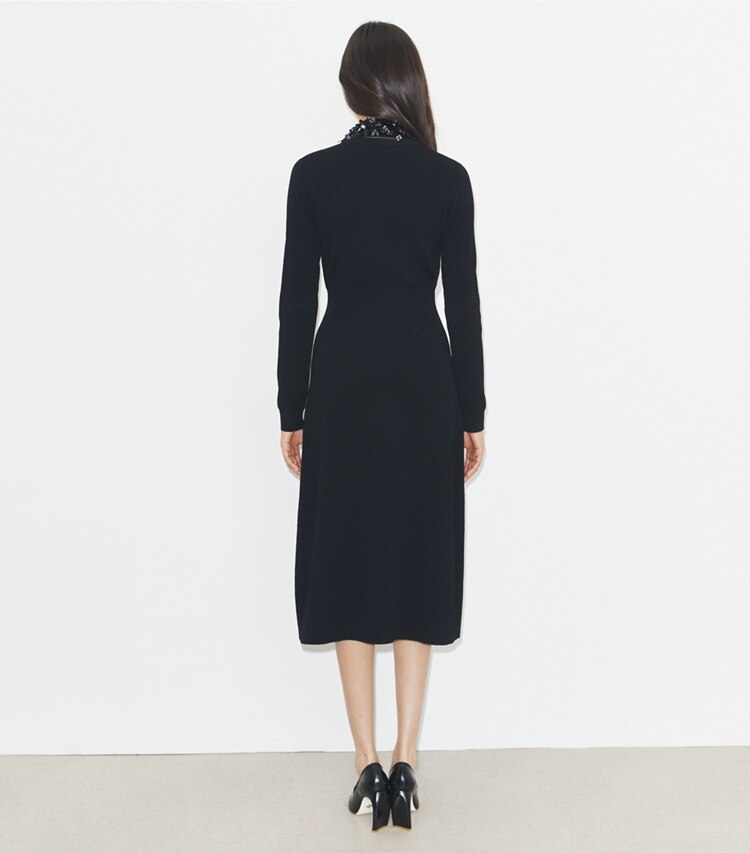 Embellished Collar Dress