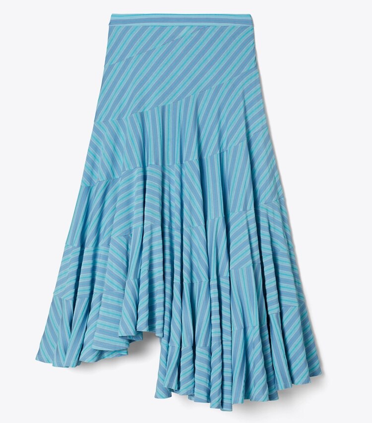 Asymmetric Jersey Skirt