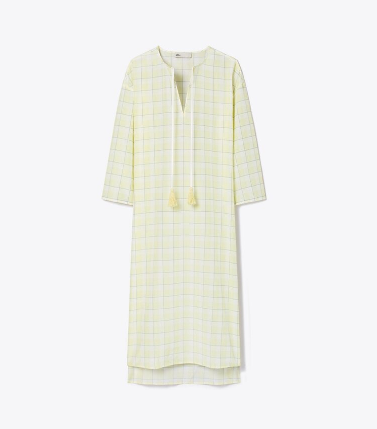 Plaid Cotton Caftan
