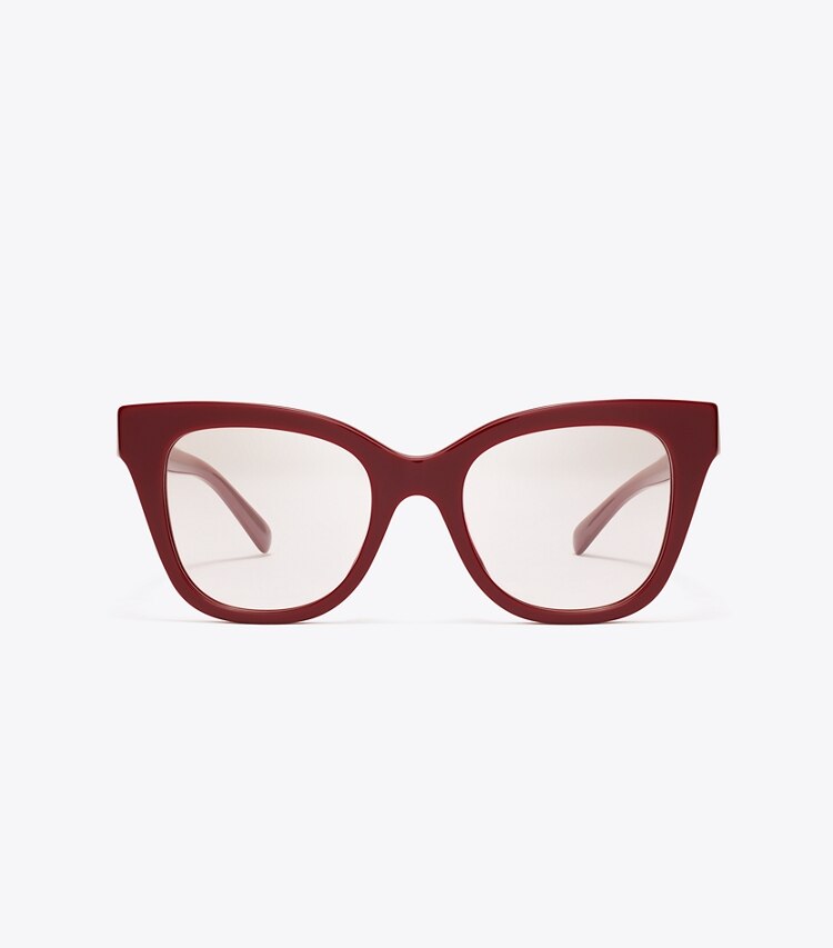 Pierced Oversized Cat-Eye Eyeglasses