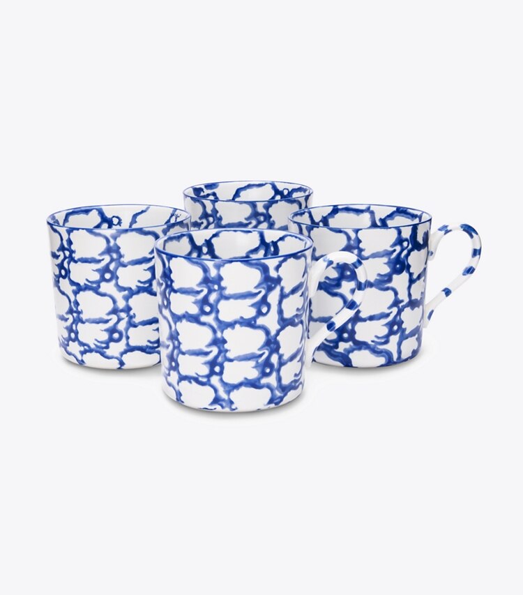 Spongeware Mug, Set of 4
