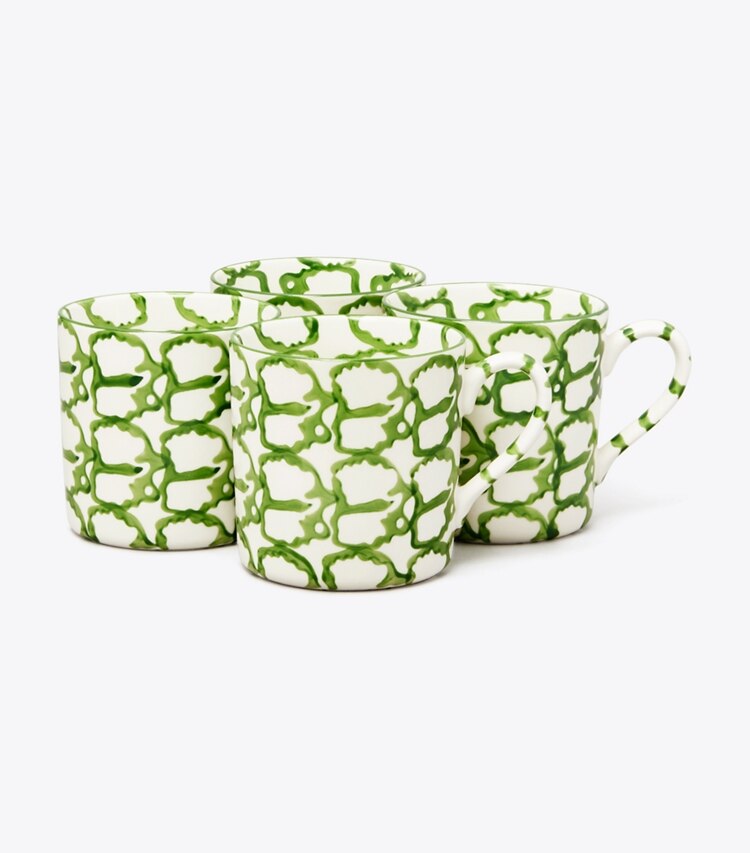 Spongeware Mug, Set of 4