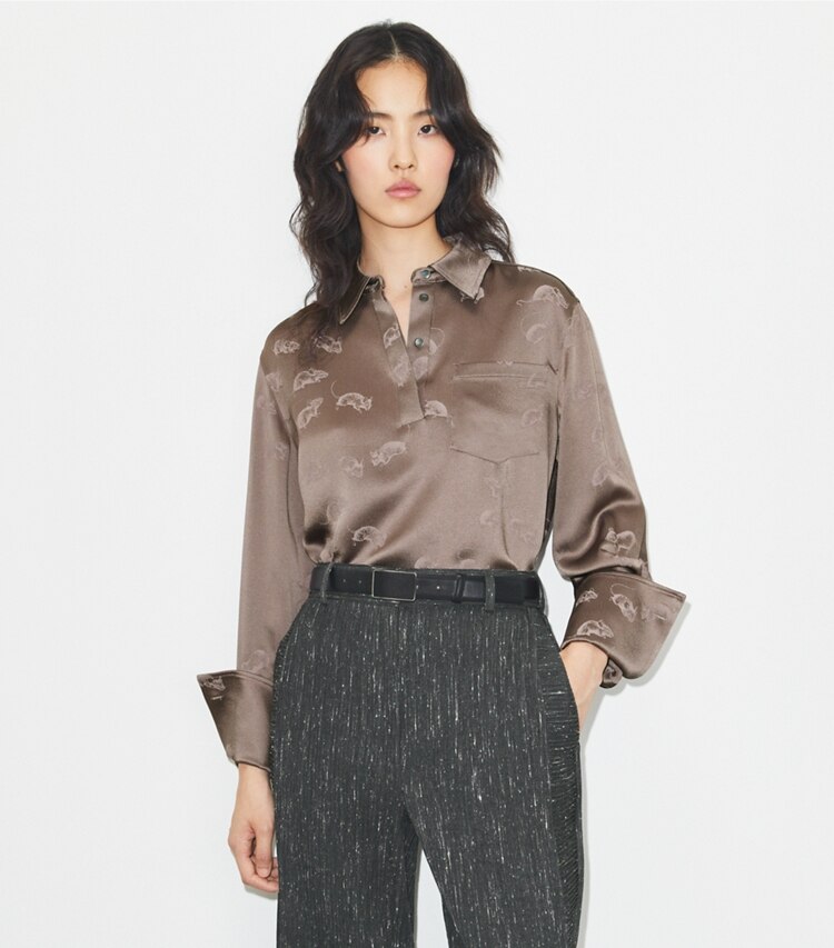 Jacquard Cuffed Shirt