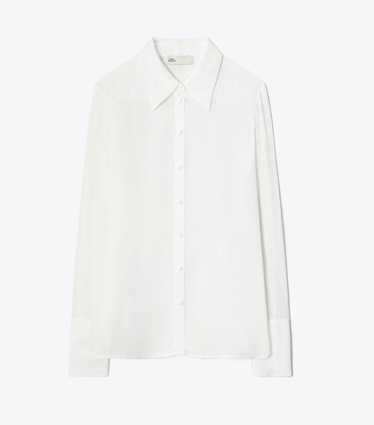 Cuffed Viscose Shirt