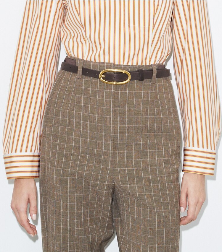 Large Pierced Buckle Belt