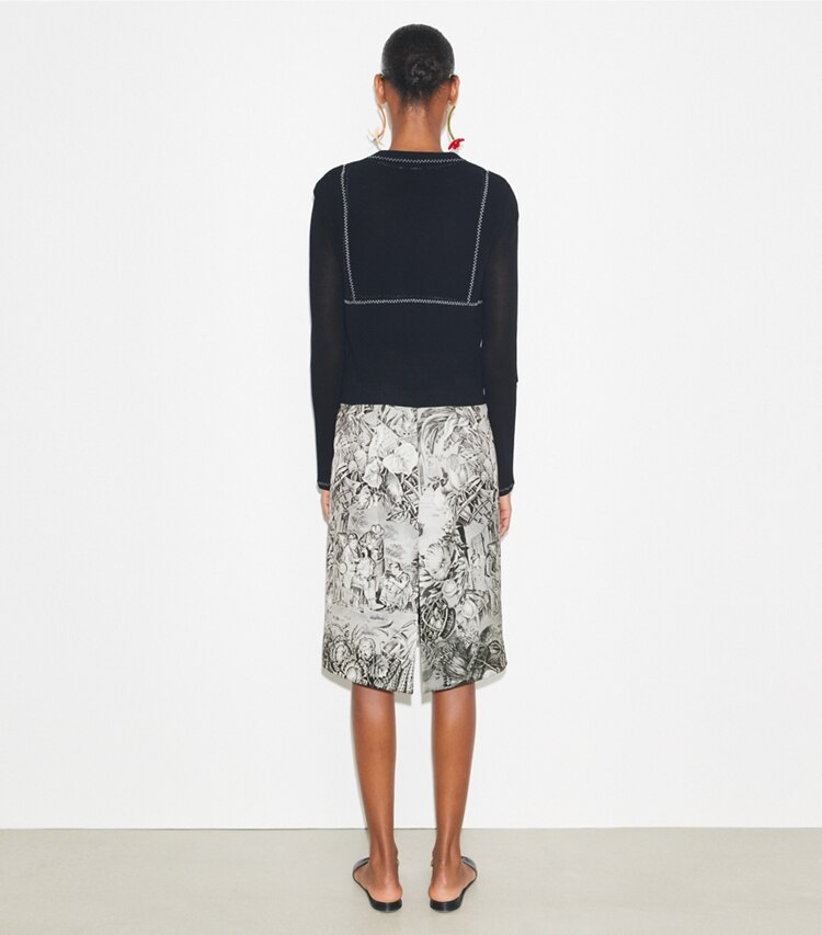 Printed Viscose Skirt