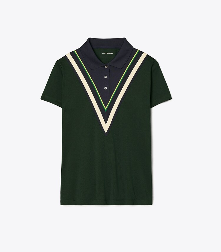 Tech Piqué Chevron Polo