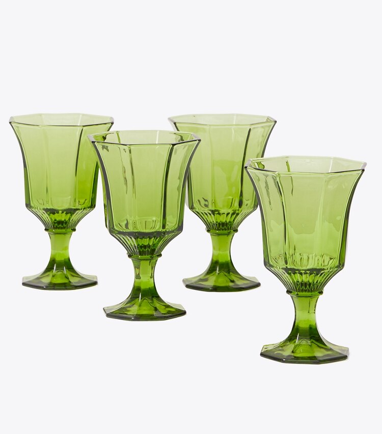 Pressed-Glass Wine Glass, Set of 4