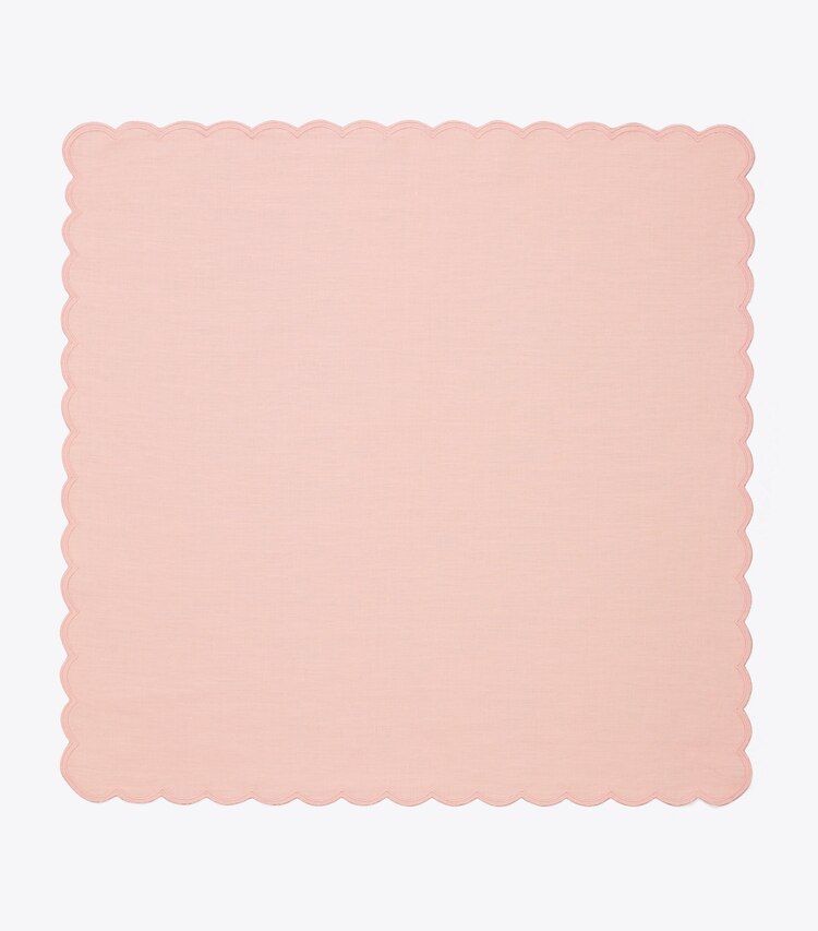 Scalloped Dinner Linen Napkin, Set of 6