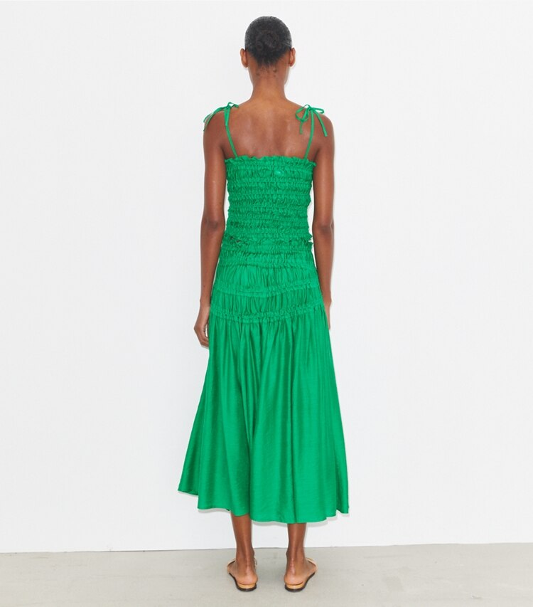 Smocked Viscose Skirt