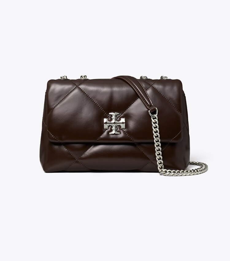 Small Kira Diamond Quilt Velvet Pavé Shoulder Bag