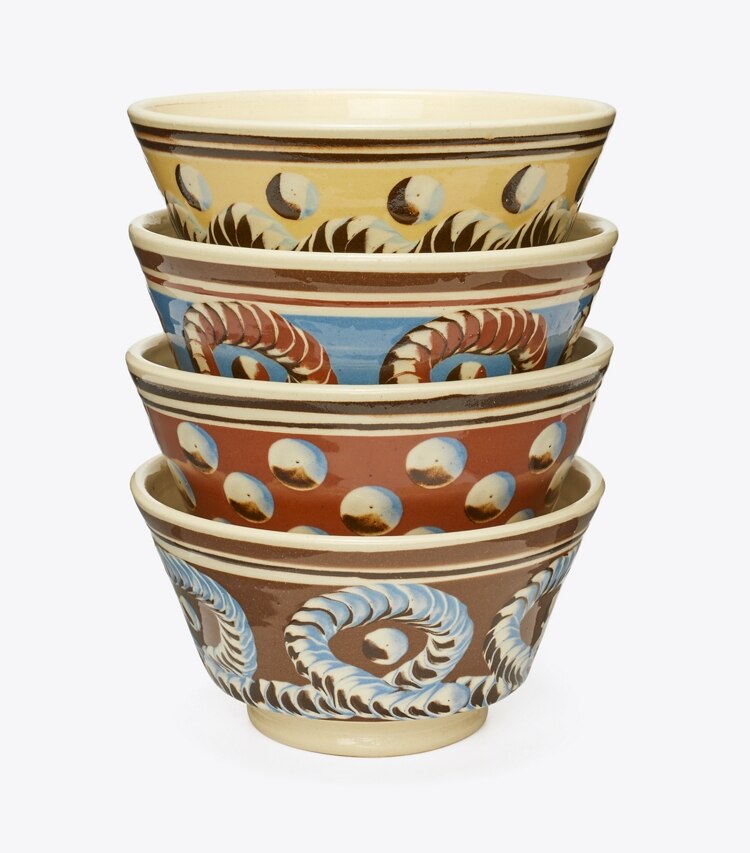 Mochaware Soup Bowl, Set Of 4