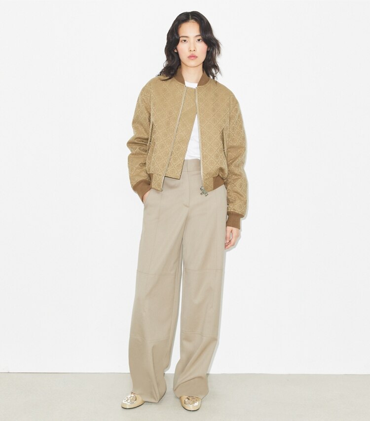 T Monogram Jacquard Bomber Jacket