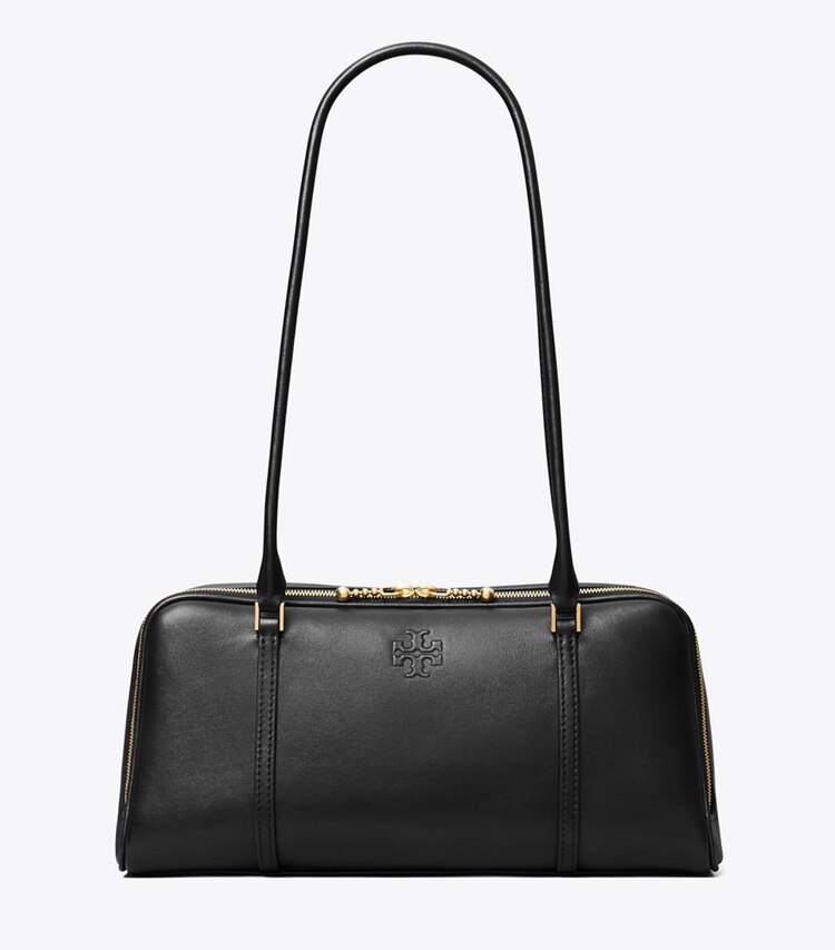 Small Marshmallow Suede Satchel