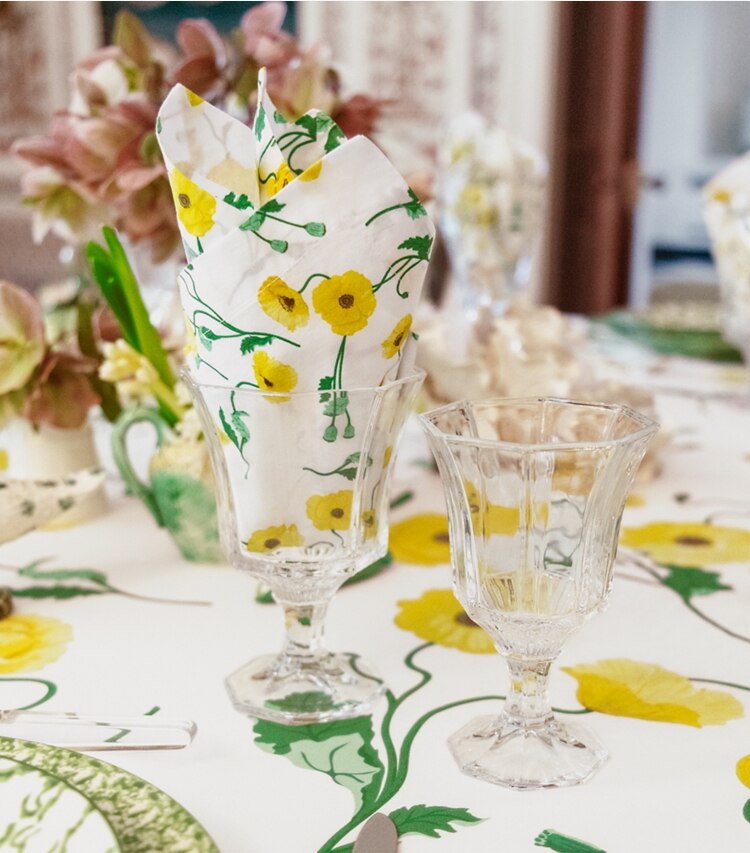 Pressed-Glass Water Glass, Set of 4