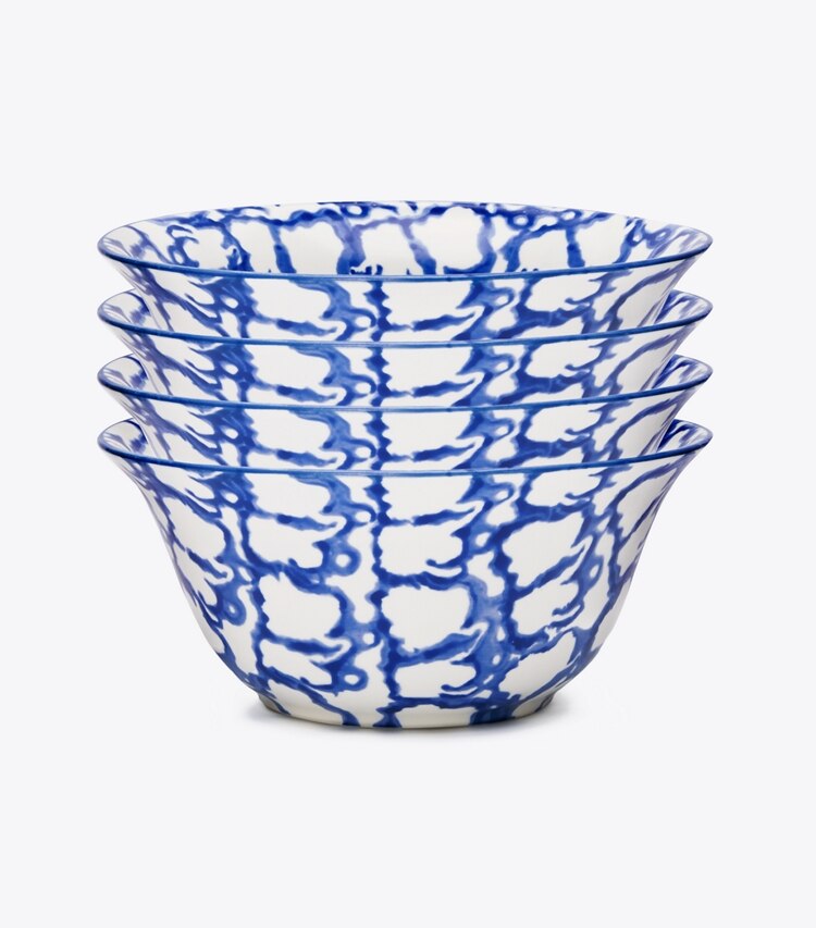 Spongeware Small Bowl, Set of 4