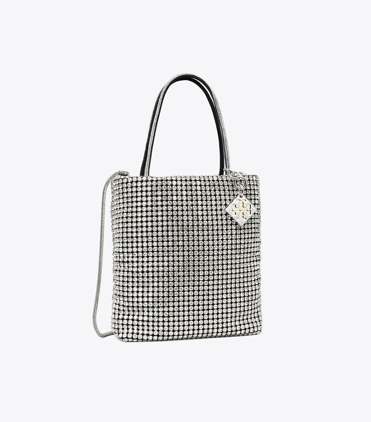 Night Owl Crystal-Embellished Mini Tote