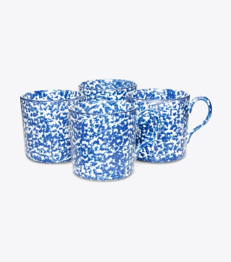 Spongeware Mug, Set of 4