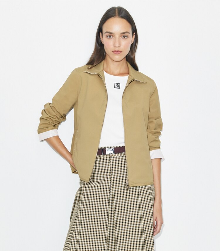 Embroidered Nylon Golf Jacket