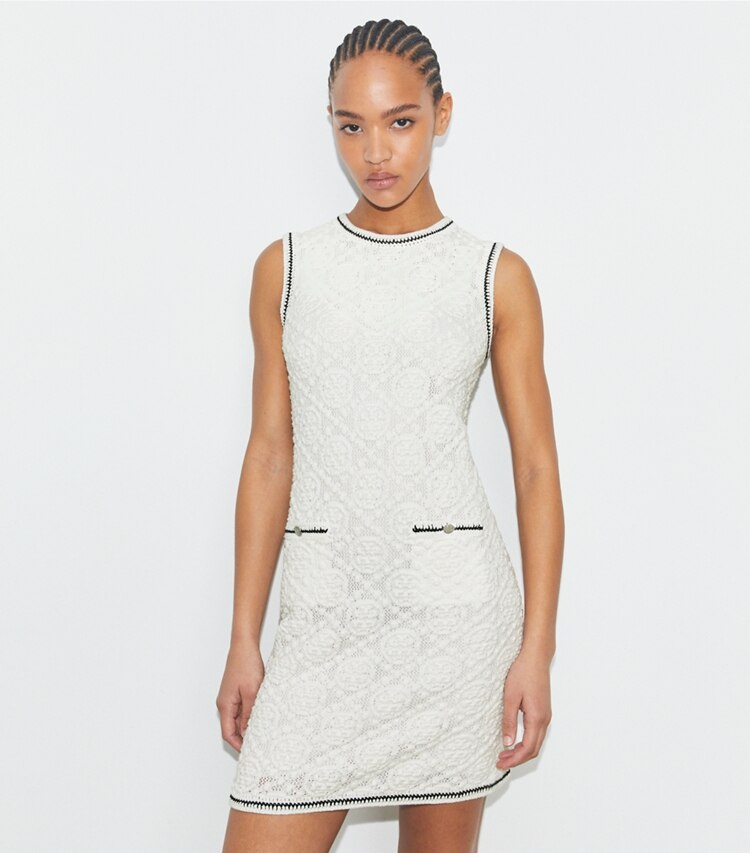 Cotton Pointelle Knitted Tank Dress