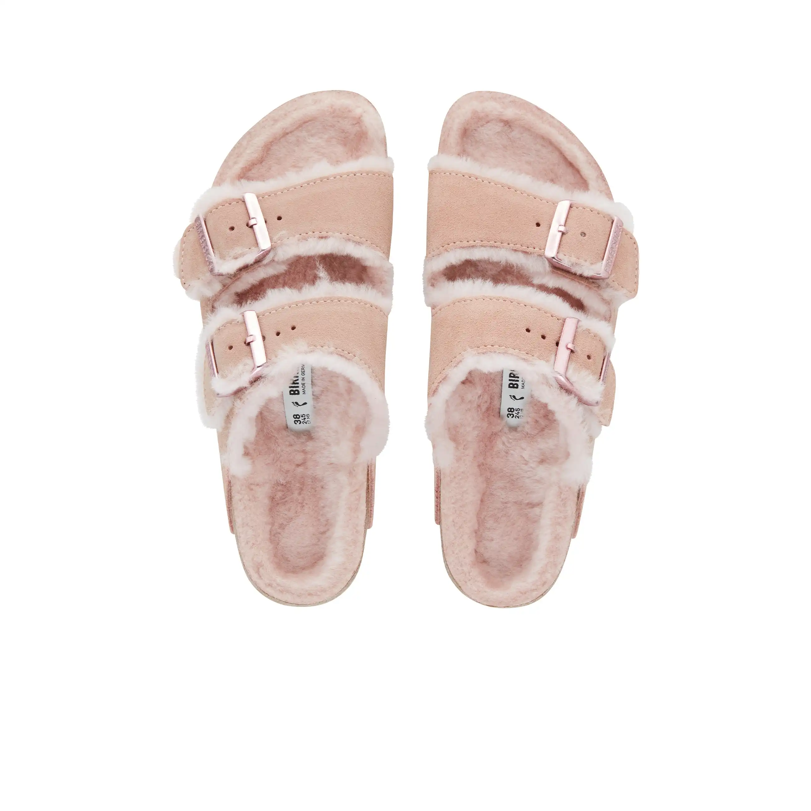 Arizona Light Rose Suede Leather/Shearling
