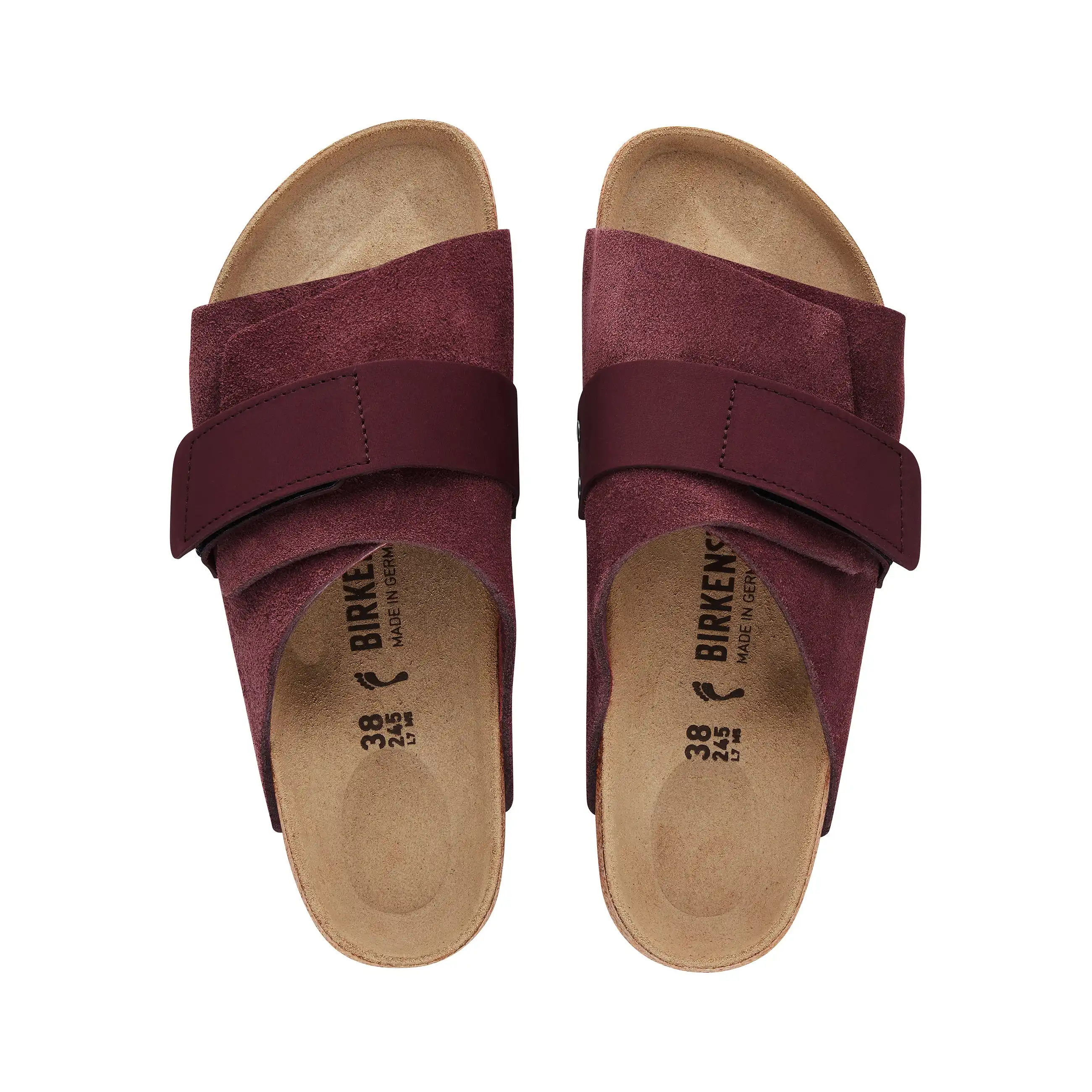 Kyoto Maroon Suede/Nubuck Leather