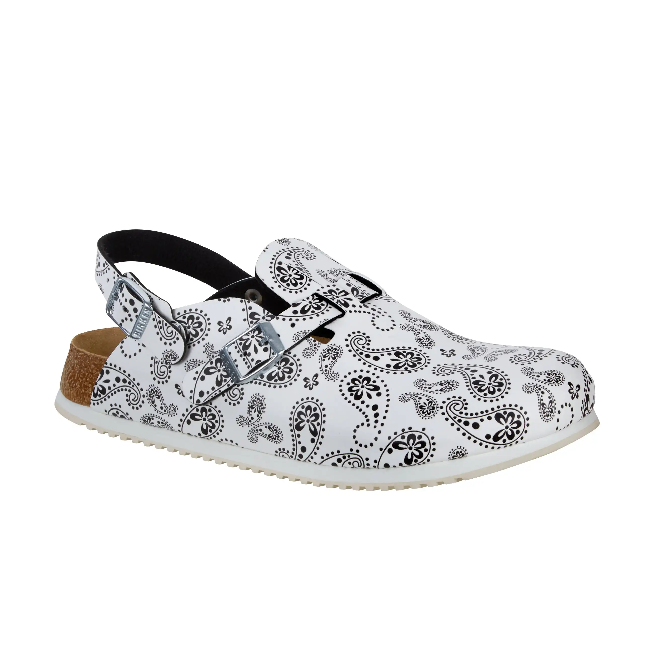 Kay Supergrip Paisley Black/White Birko-Flor