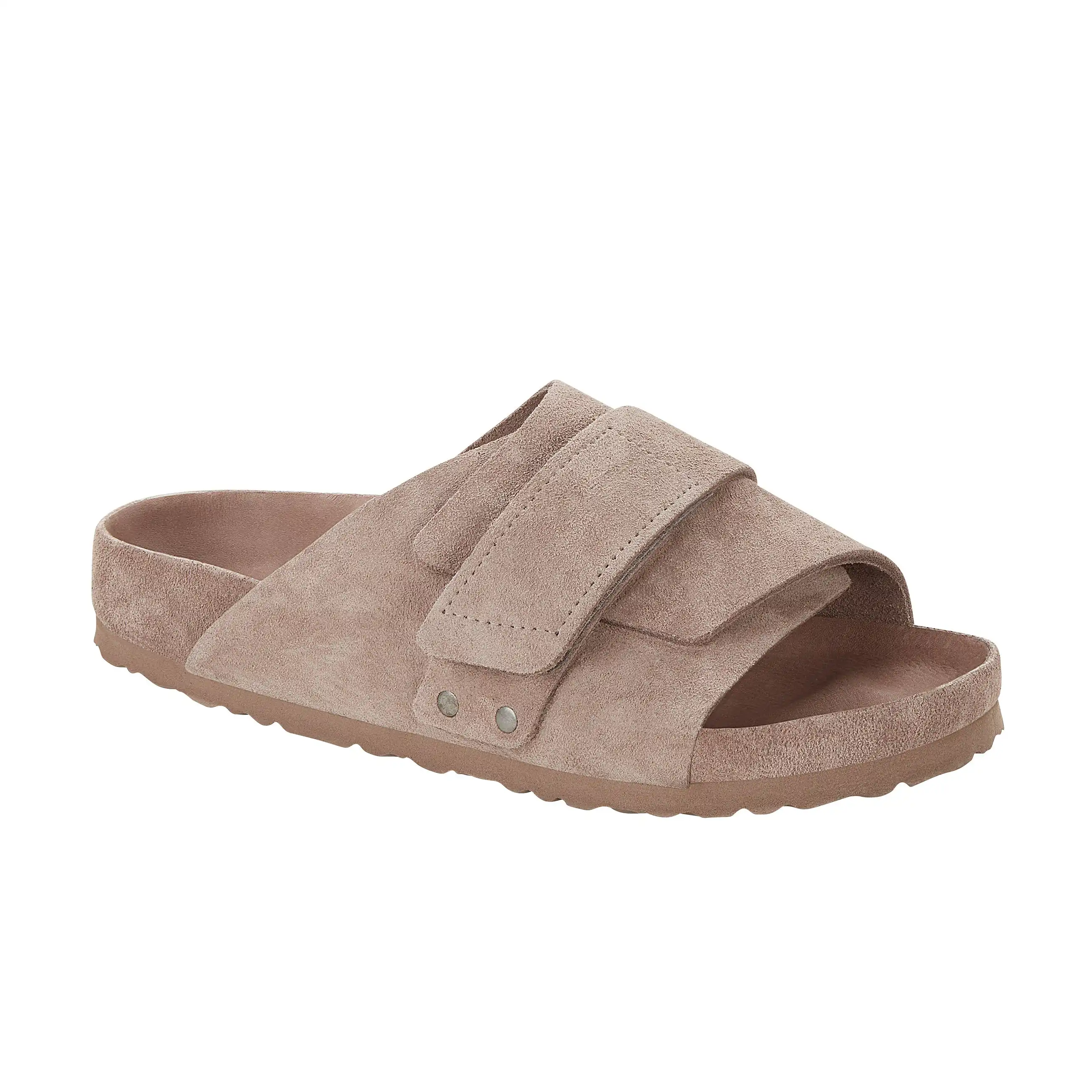 Kyoto Exquisite Grey Taupe Suede Leather