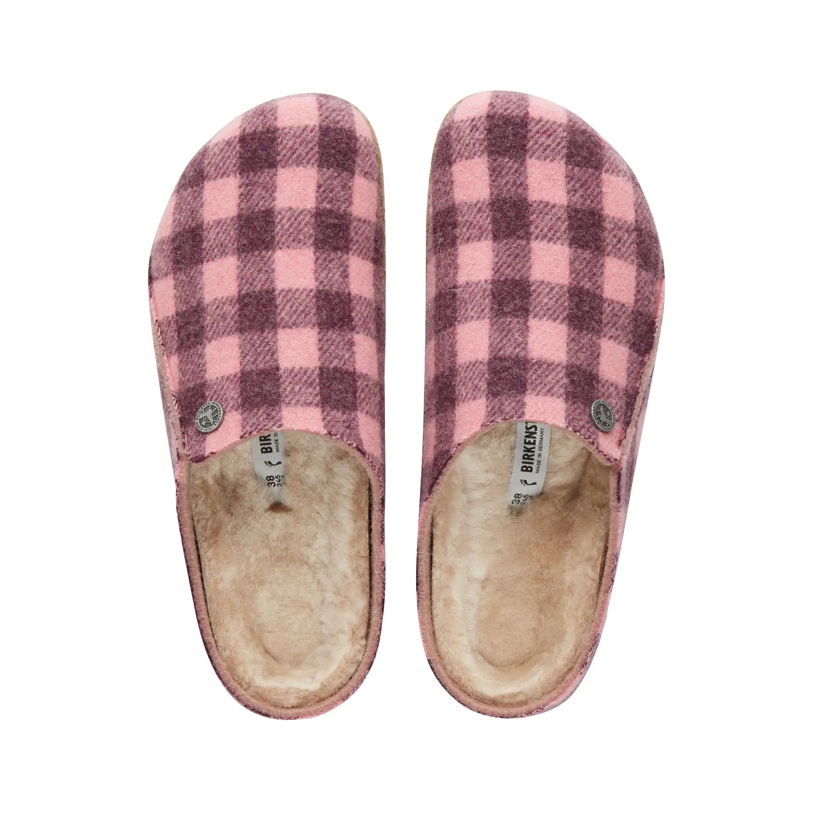 Zermatt Shearling Dark Berry/Pink Wool Felt/Shearling