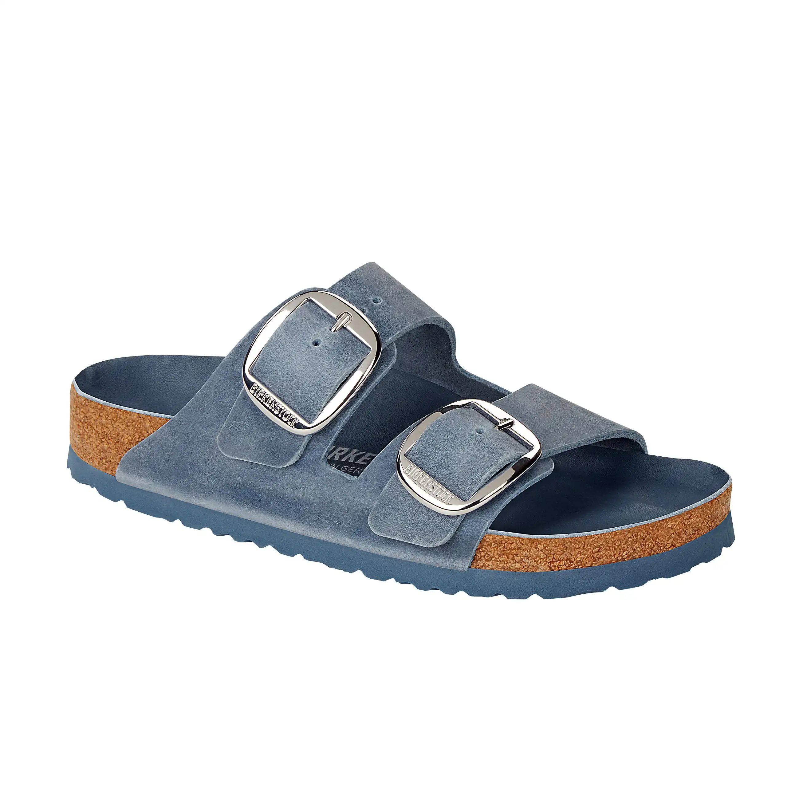 Arizona Big Buckle Dusty Blue Oiled Leather