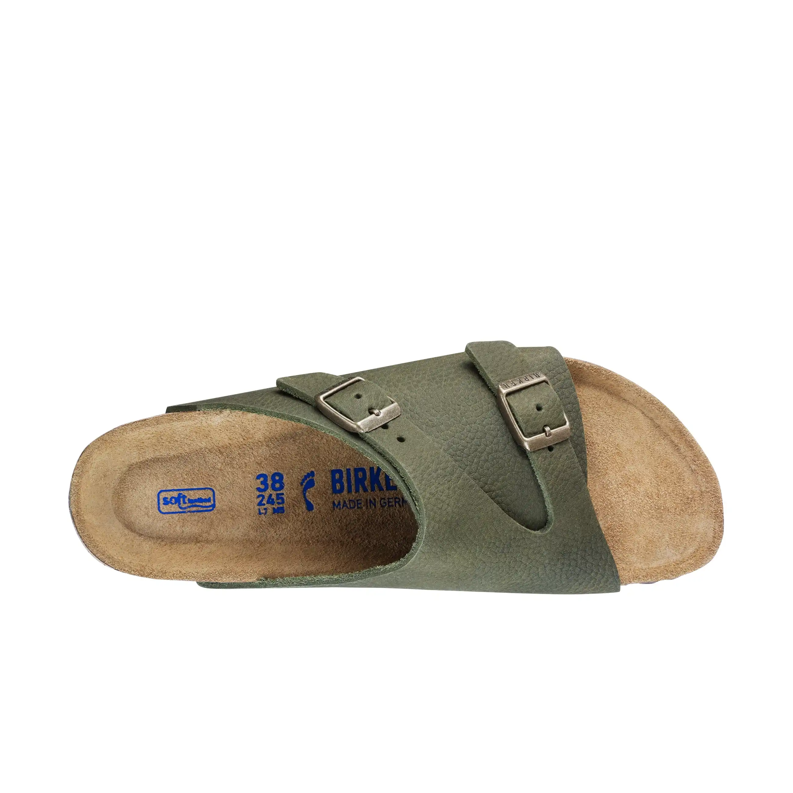 Zurich SFB Steer Khaki Nubuck Leather