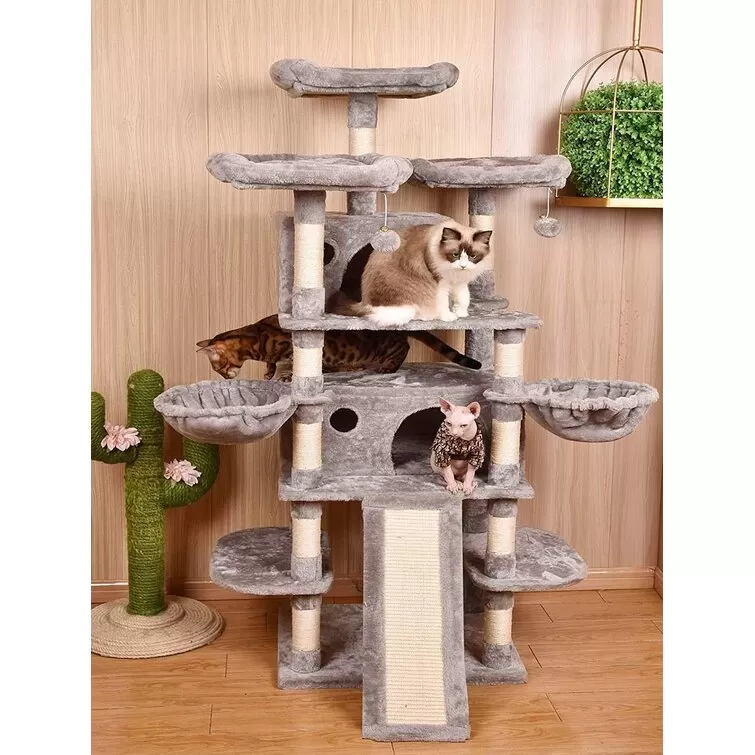 Lima Pet Heavy Duty 68 Inch Multi-Level Cat Tree