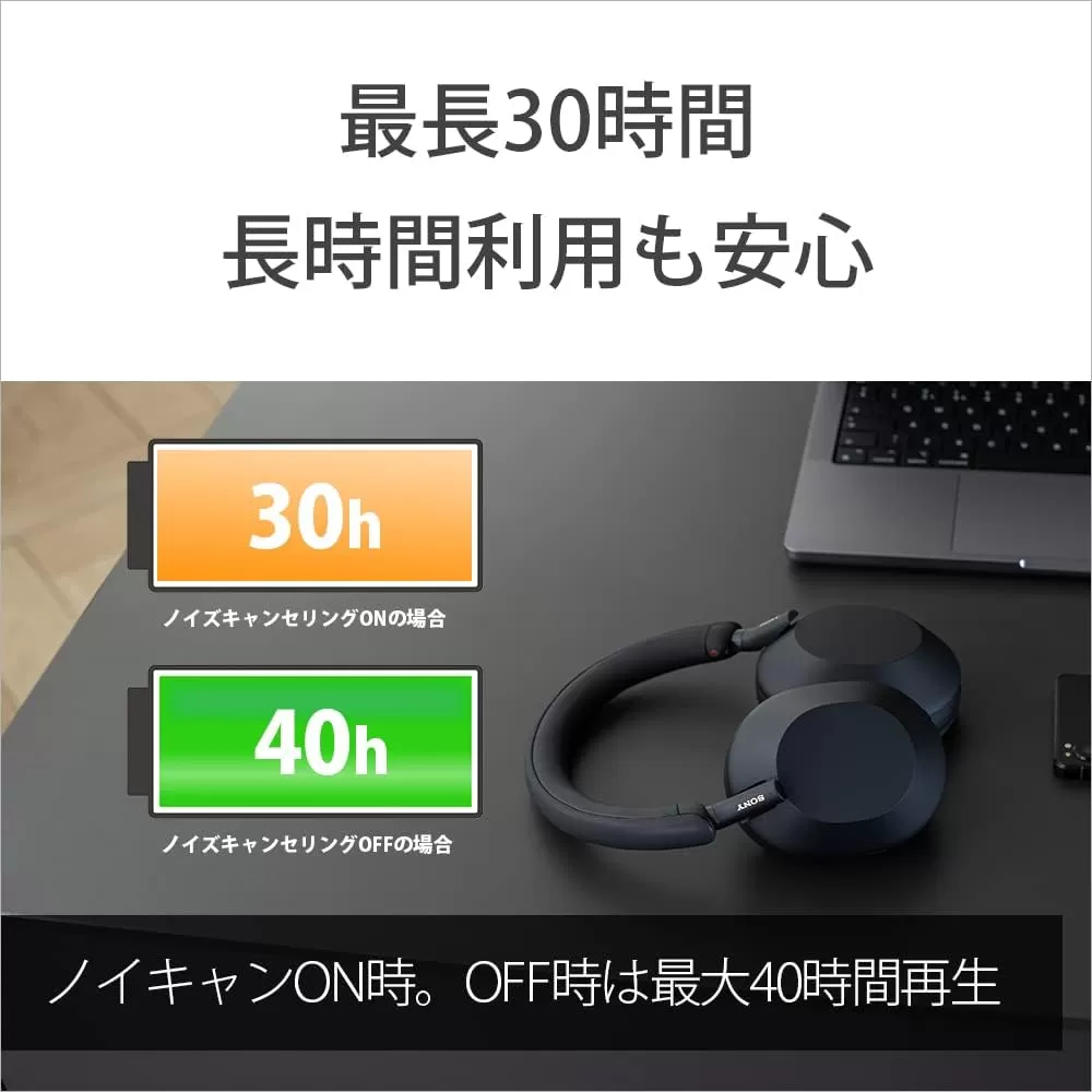 Sony WH-1000XM5 Noise Canceling Wireless Headphones - 30hr Battery Life - Over-Ear Style - Optimized for Alexa and Google Assistant - Built-in mic for Calls - Silver