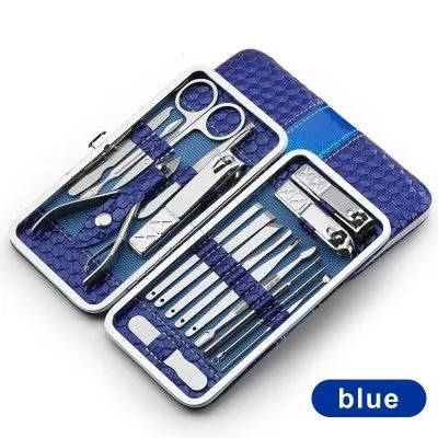 Nail manicure tool kit combo set