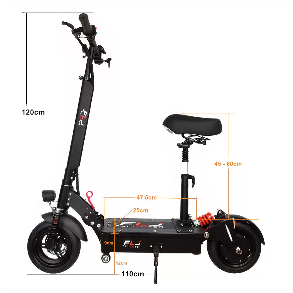 (ð¥Limited Time Sale) SK1 10inch Electric Scooter with 48V 25-35ah battery Portable Easy Folding kick scooter