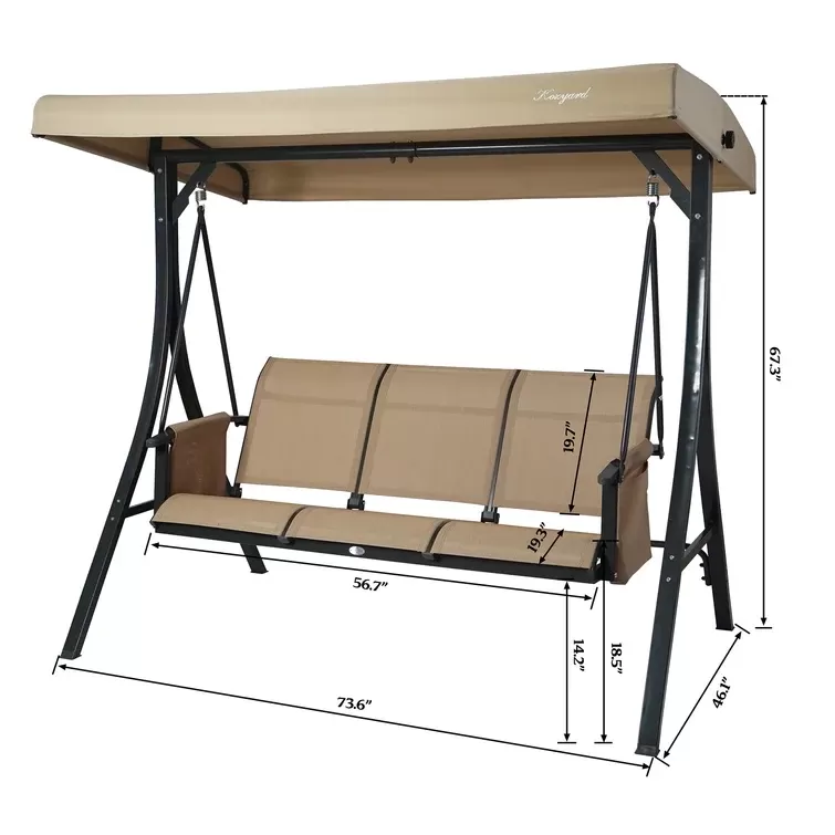 Otteridge Patio Porch Swing with Stand