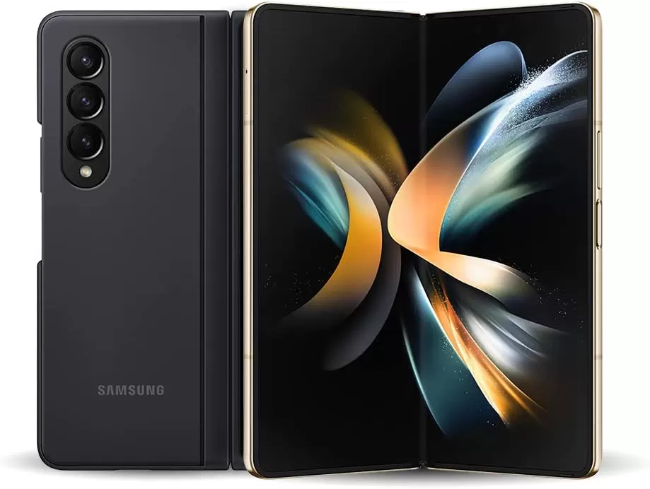 Galaxy Z Fold 4 Cell Phone, Factory Unlocked Android Smartphone, 256GB, Flex Mode, Hands Free Video, Multi Window View, Foldable Display, S Pen Compatible, US Version, 2022, Beige