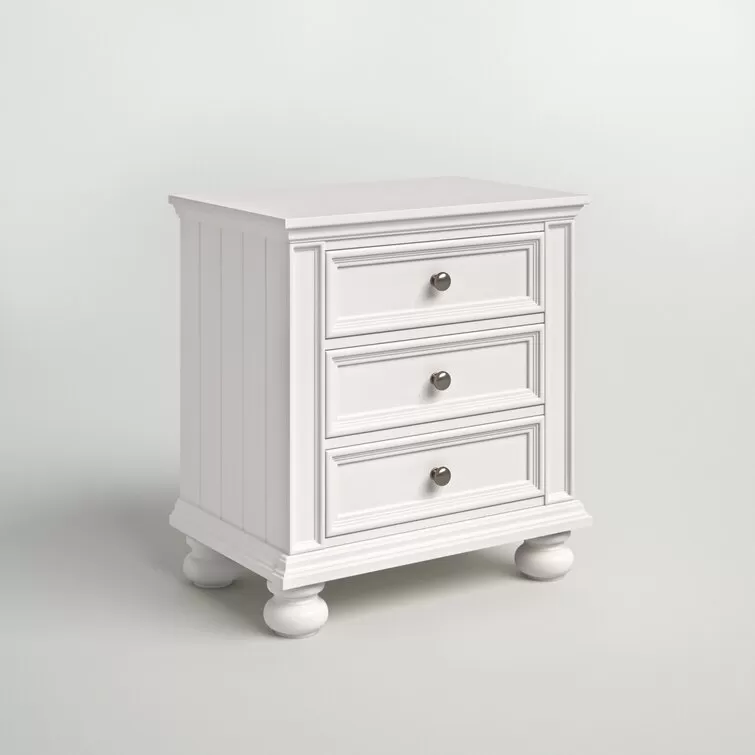 28'' Tall 3 - Drawer Nightstand  Set of 2