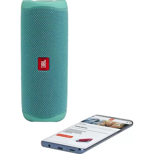 JBL Flip 5 Waterproof Bluetooth Speaker (River Teal)