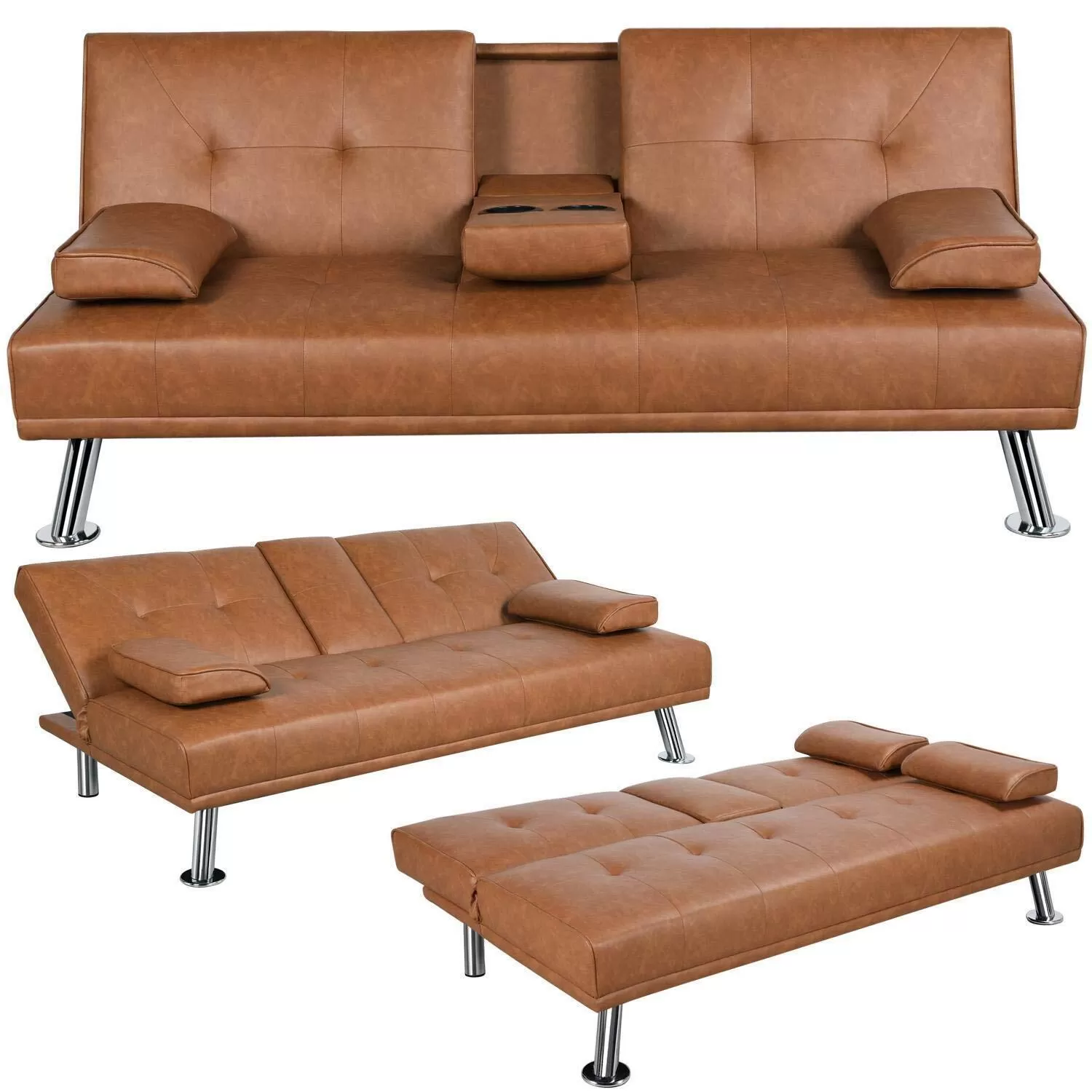 Sofa Bed with Armpad Recliner Couch