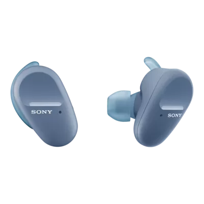 WF-SP800N Truly Wireless Noise-Cancelling Headphones for Sports (Blue)